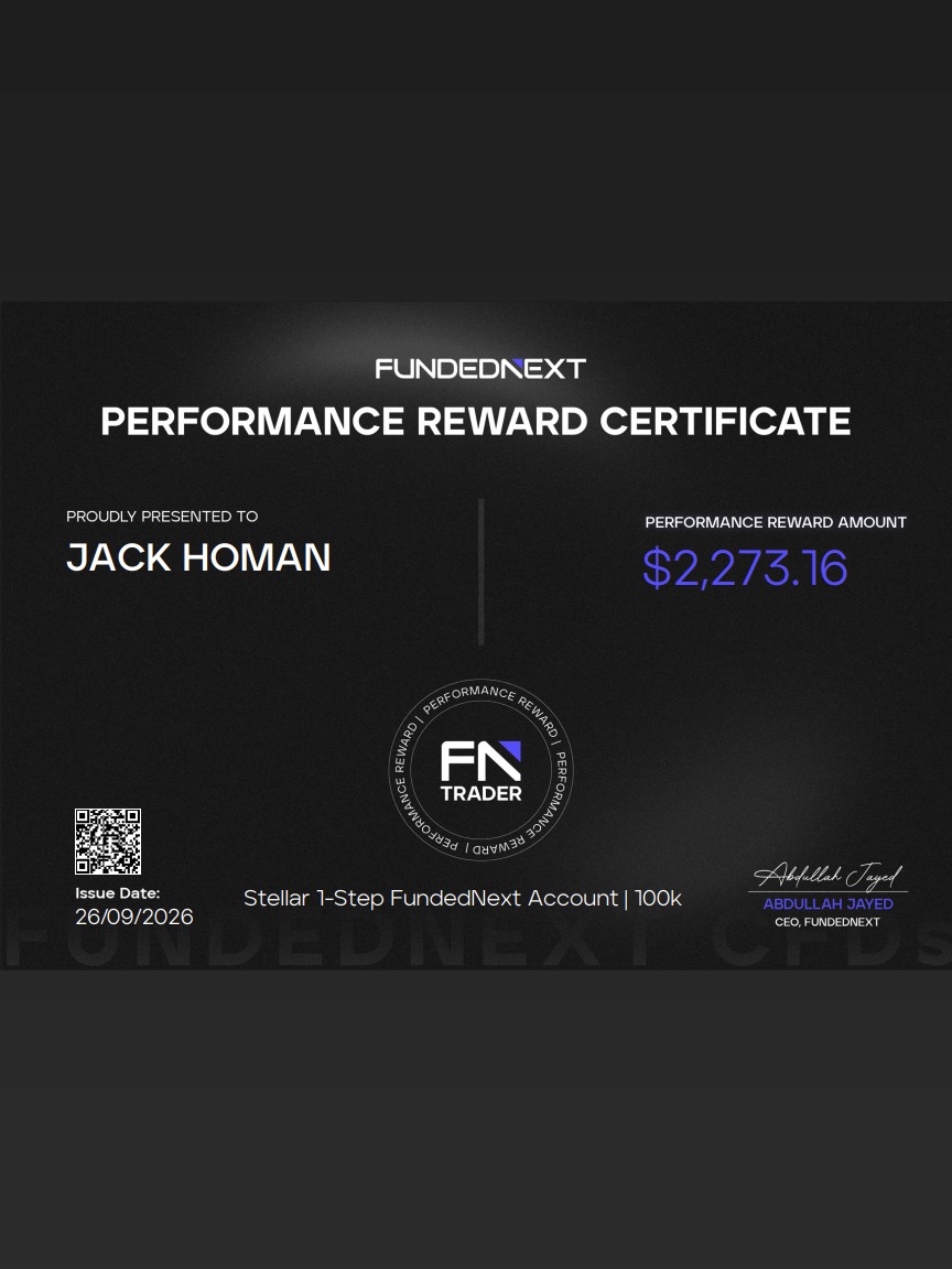 Jack Homan trading credential