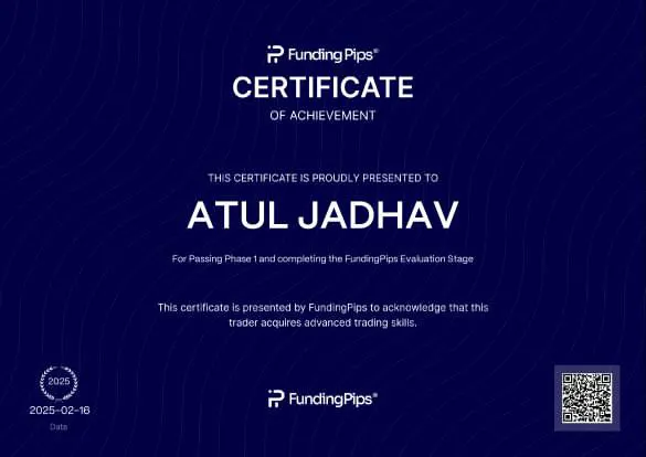 Funded trader certificate