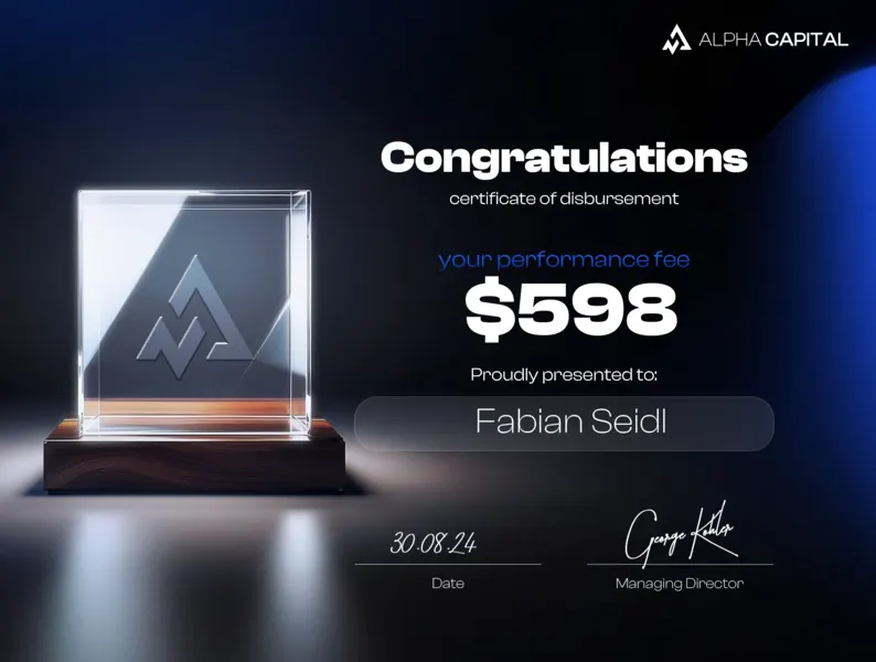 Funded trader certificate