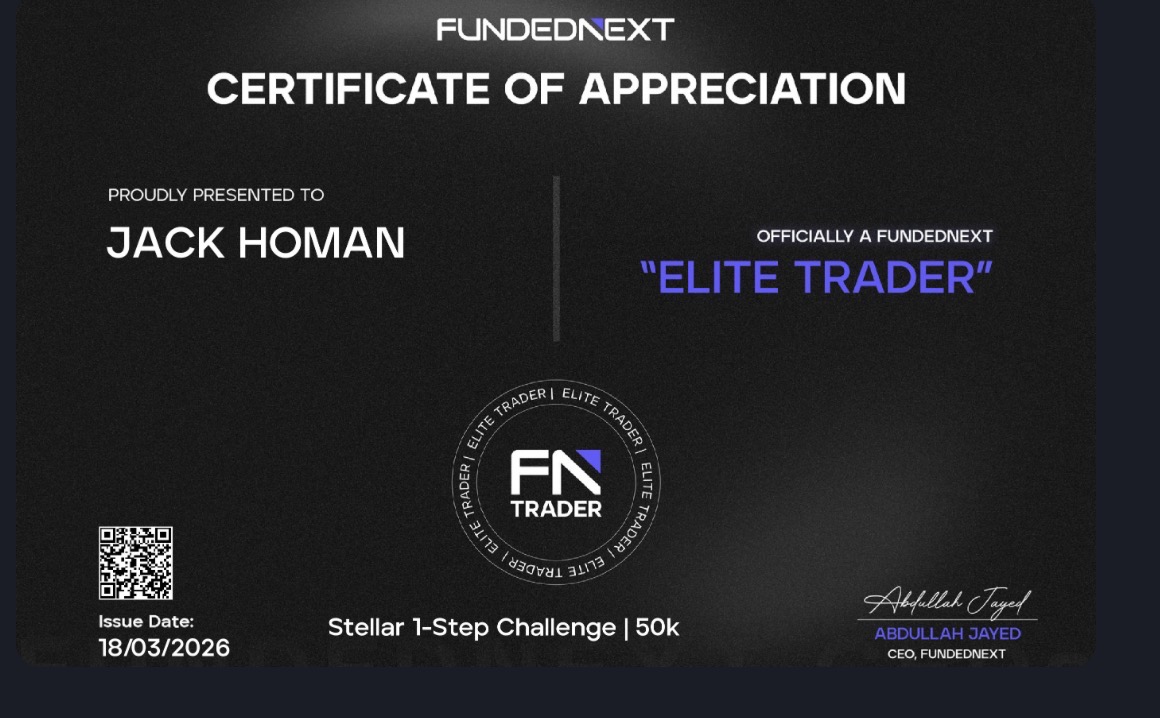 Jack Homan trading credential